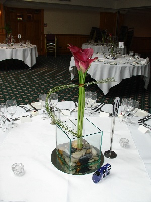 Calla Arrangement at Avisford Park